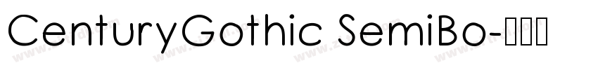 CenturyGothic SemiBo字体转换